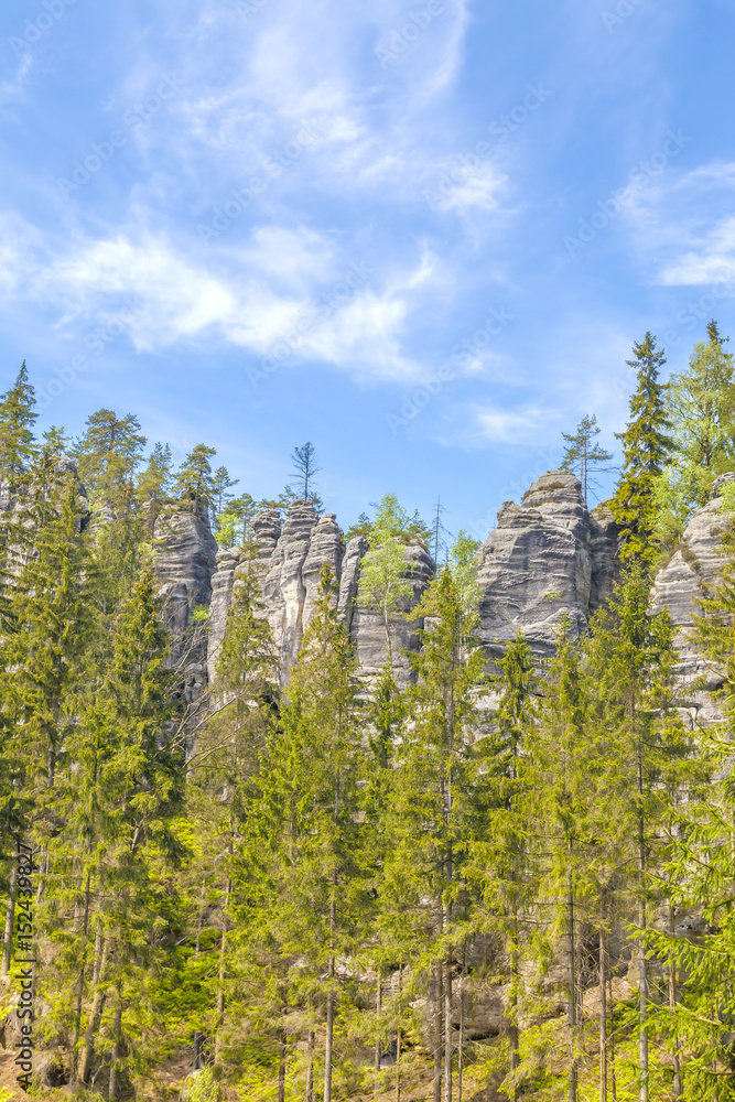 Rocks in the National park of Adrspach-Teplice rocks - Czech Republic Rocks in the National park of Adrspach-Teplice rocks - Czech Republic