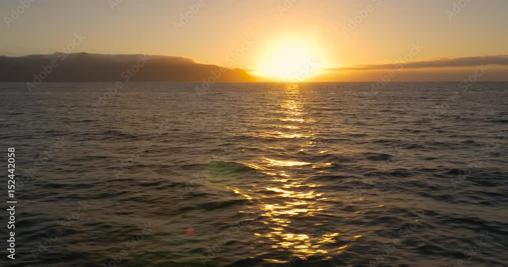Ocean Sunset. Catalina Island can be seen in the distance. Ocean Sunset. Catalina Island can be seen in the distance.