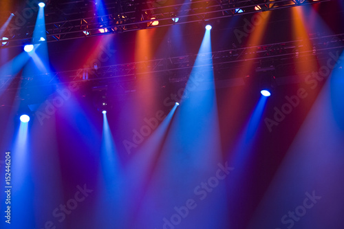 Colourful stage lights