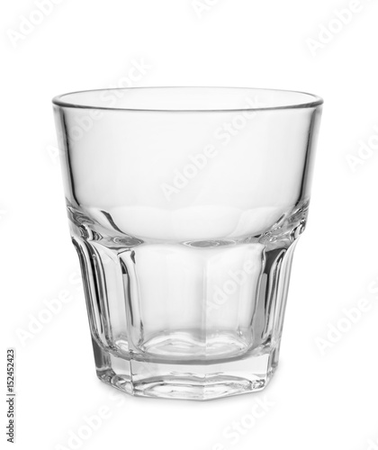 Empty old fashion whiskey glass