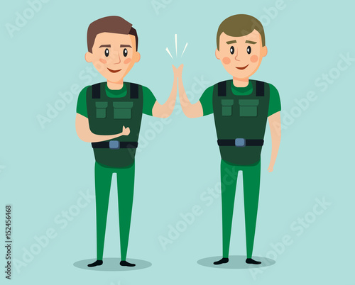Two Guys security guards Best Friends