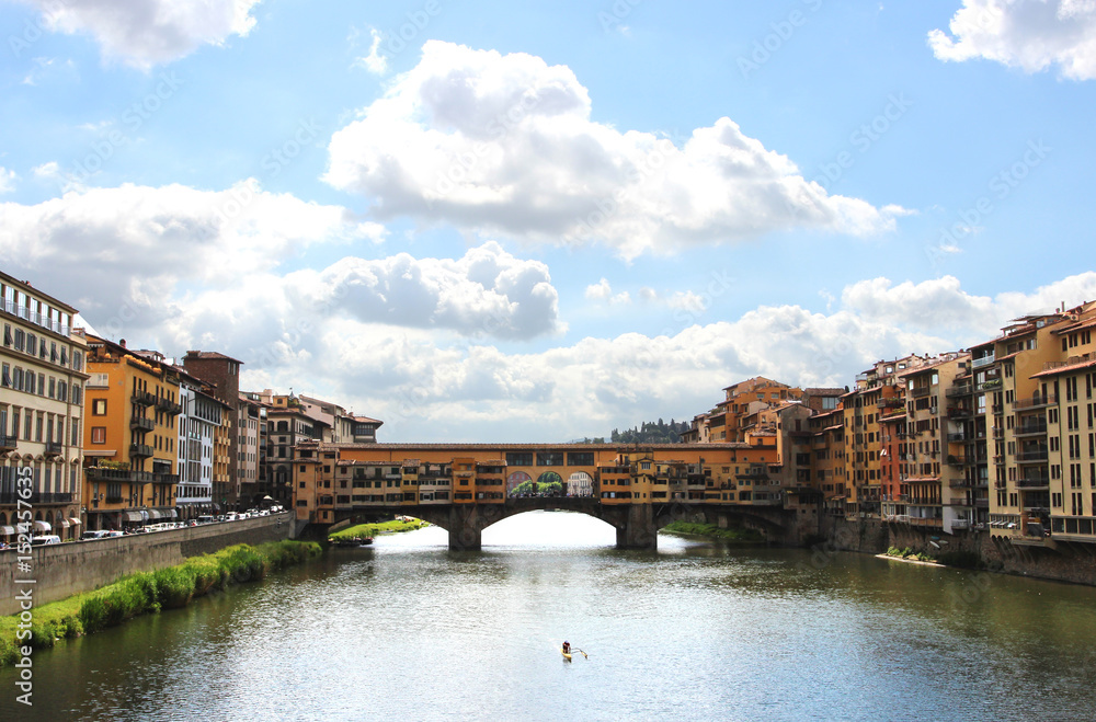 panorama di Firenze con ponte vecchio