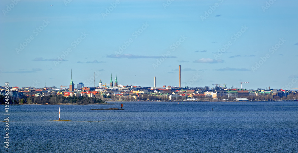 Helsinki harbour coastline