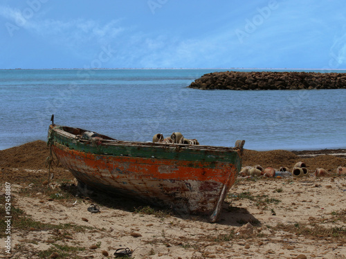 Fotografi Fishing boat on the sea