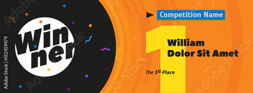 Victory template Good for sport challenge diploma header