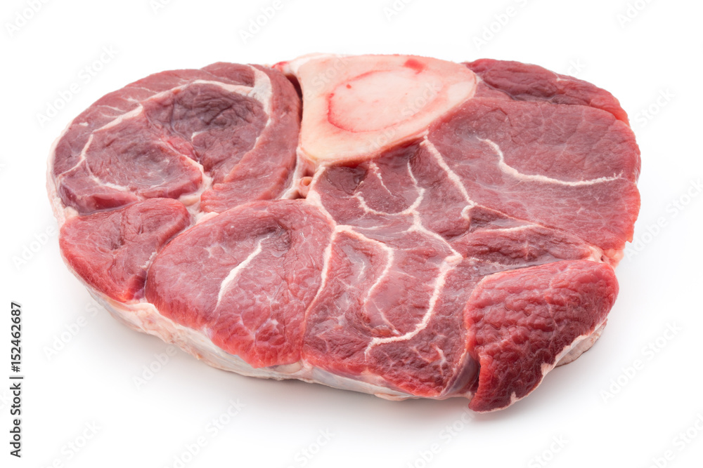 Veal steak isolated on the white background. Veal steak isolated on the white background.