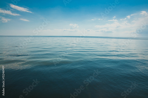 Serene blue sea