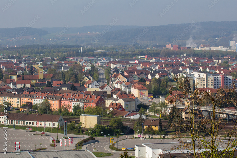 Obraz premium aerial view of Schwandorf
