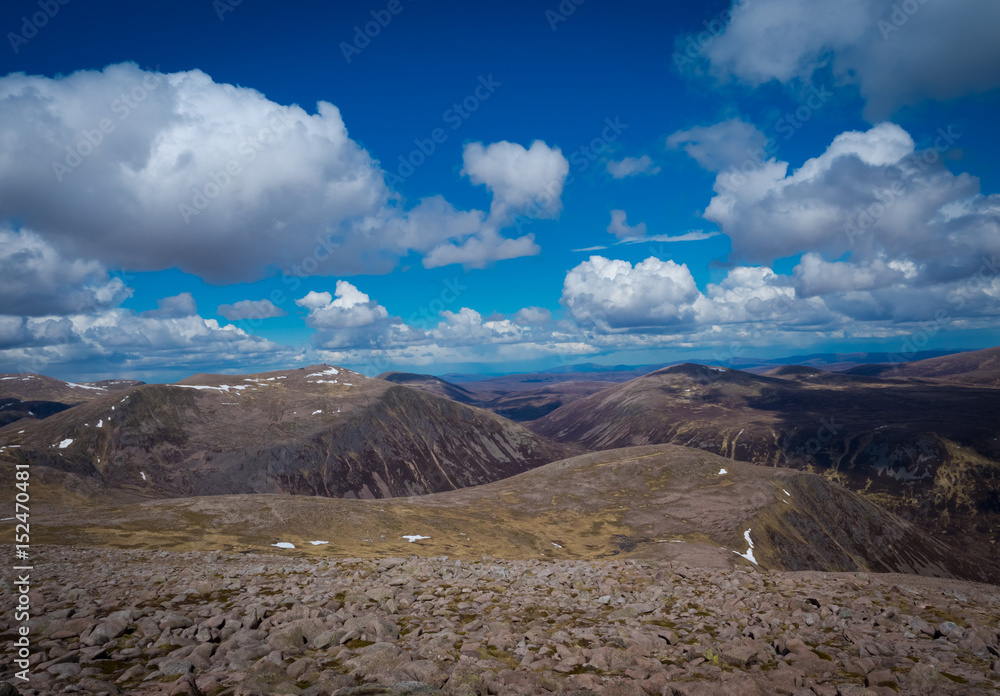 Cloud Formation Over Mountain Landscape