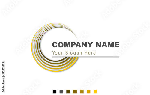 Logo Design Yellow Circles