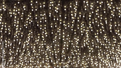 Large formation of light patterns flashing.
