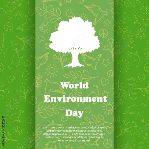 World environment day. Ecology Background.