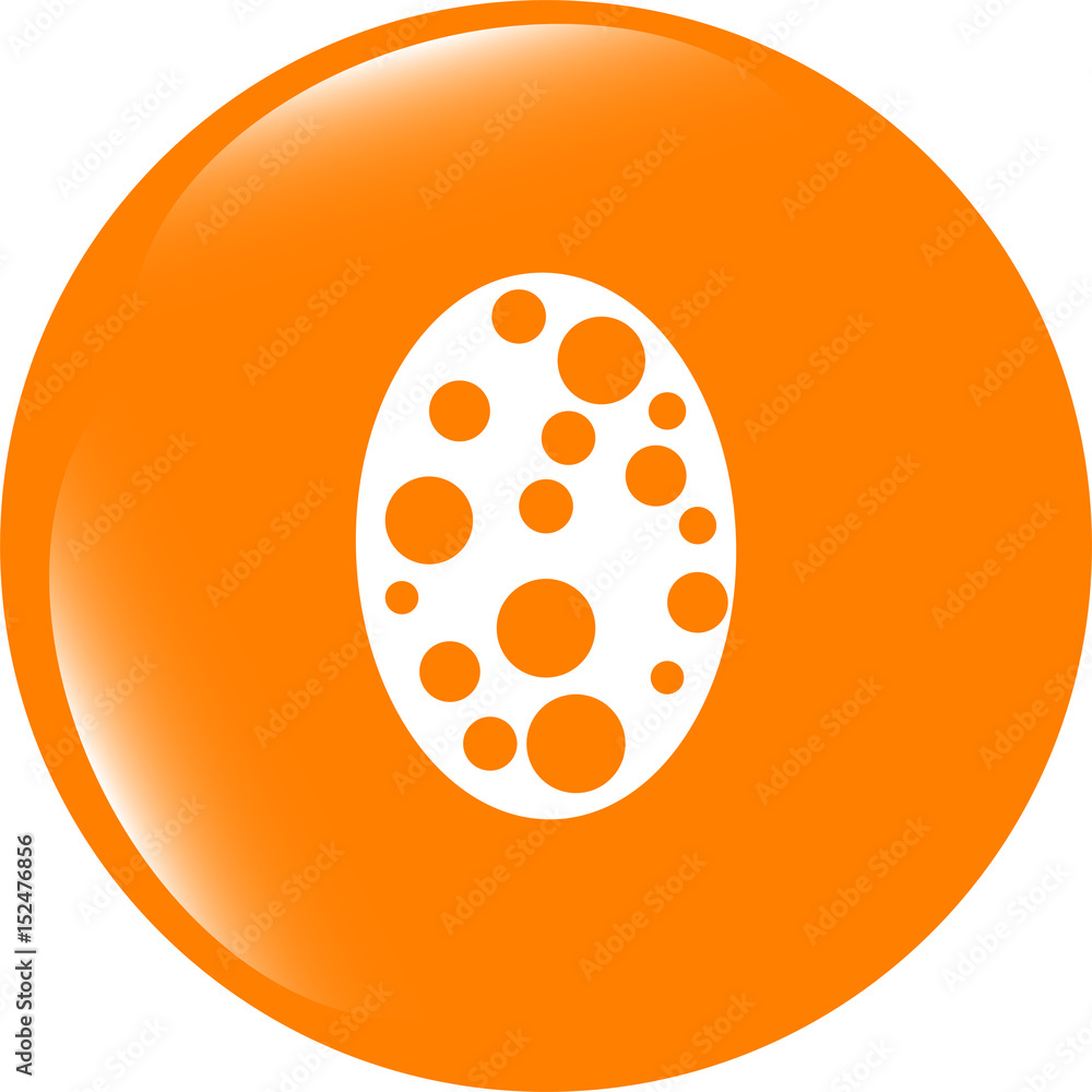 Fototapeta premium Easter egg sign icon. Easter tradition symbol