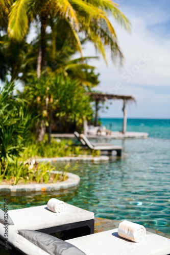 Luxury resort swimming pool