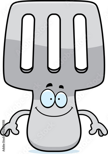 Happy Cartoon Spatula