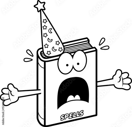 Scared Cartoon Spell Book