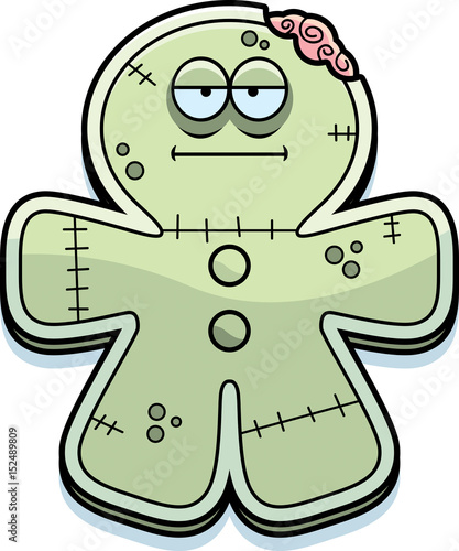 Bored Cartoon Gingerbread Zombie