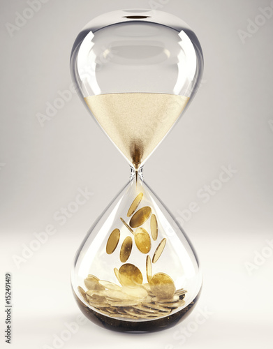Time is money concept 3D Rendering