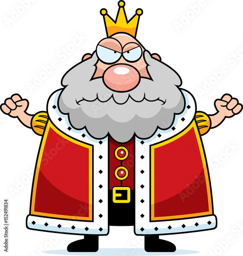 Cartoon King Angry