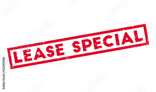 Lease Special rubber stamp. Grunge design with dust scratches. Effects can be easily removed for a clean, crisp look. Color is easily changed.