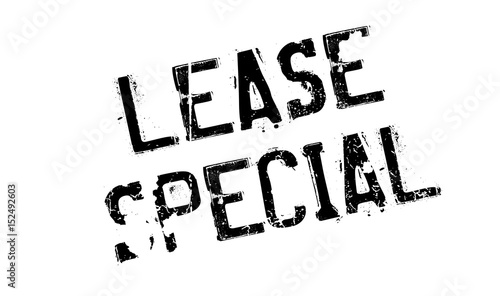 Lease Special rubber stamp. Grunge design with dust scratches. Effects can be easily removed for a clean, crisp look. Color is easily changed.