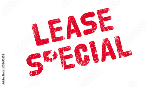 Lease Special rubber stamp. Grunge design with dust scratches. Effects can be easily removed for a clean, crisp look. Color is easily changed.