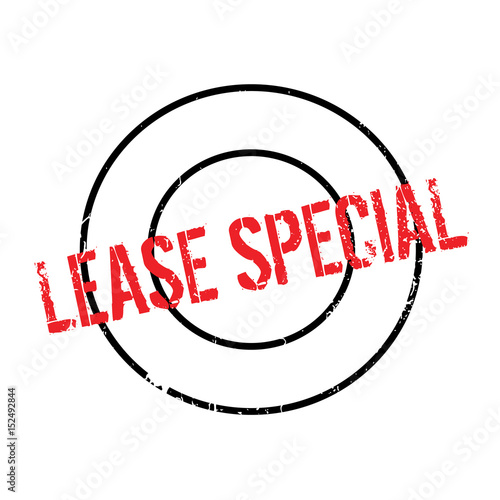 Lease Special rubber stamp. Grunge design with dust scratches. Effects can be easily removed for a clean, crisp look. Color is easily changed.
