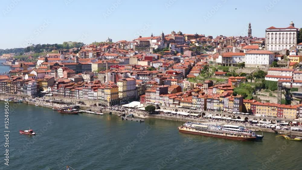 Panoramic view of Porto city with Douro river and Dom Luis I bridge, Portugal
Panoramic view of Porto city with Douro river and Dom Luis I bridge, Portugal