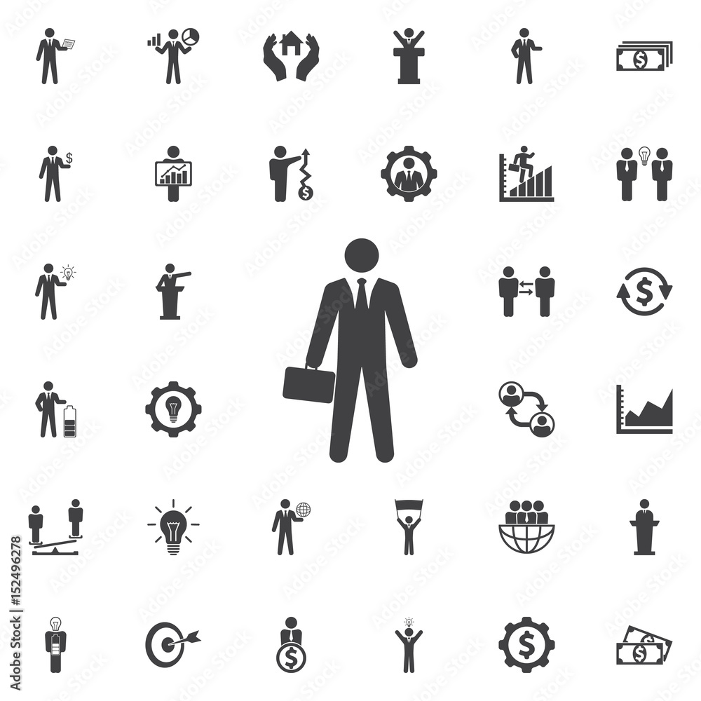 Businessman Icon. Businessman Icon.