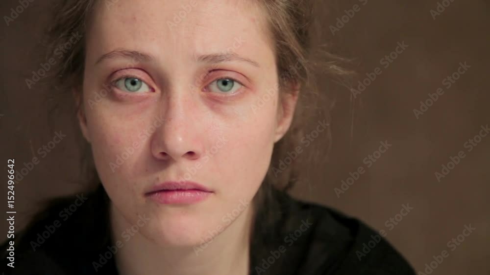 3 in 1. Young beautiful girl showing different emotions: joy, sadness, crying 3 in 1. Young beautiful girl showing different emotions: joy, sadness, crying