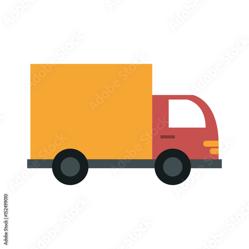 Fototapeta dostawa lub ładunek ciężarówka ikona obrazu wektor ilustracja projekt