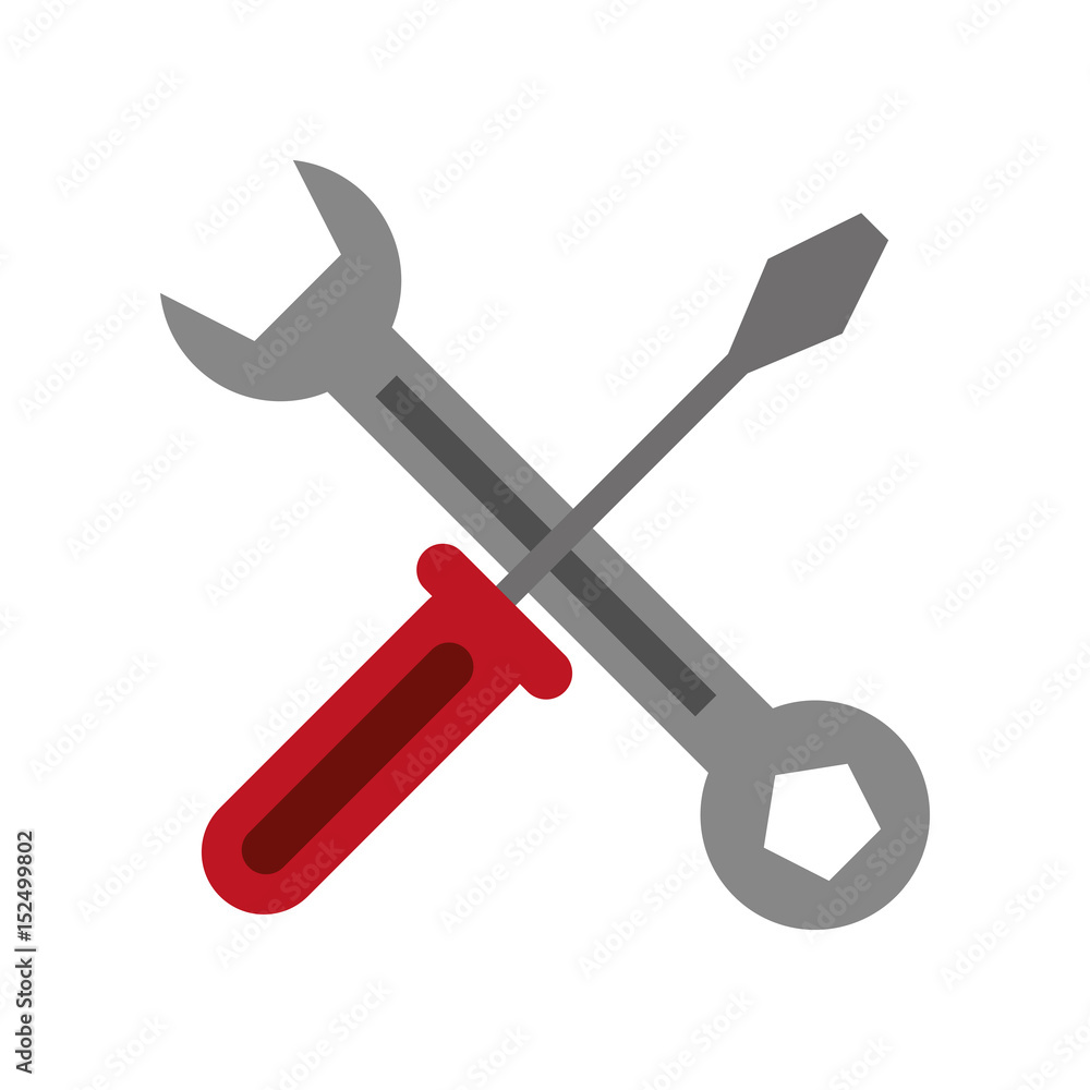 screwdriver and wrench icon image vector illustration design screwdriver and wrench icon image vector illustration design