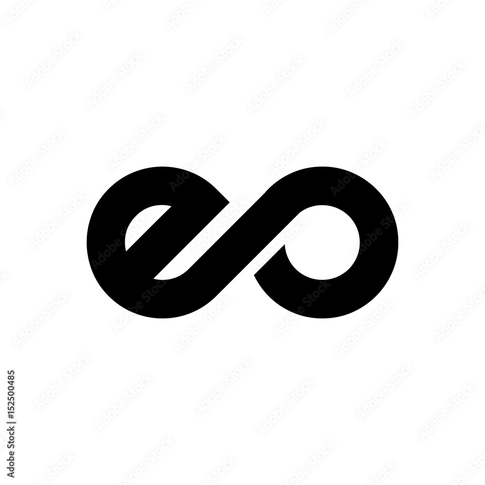 Initial Letter EO Linked Design Logo Initial Letter EO Linked Design Logo