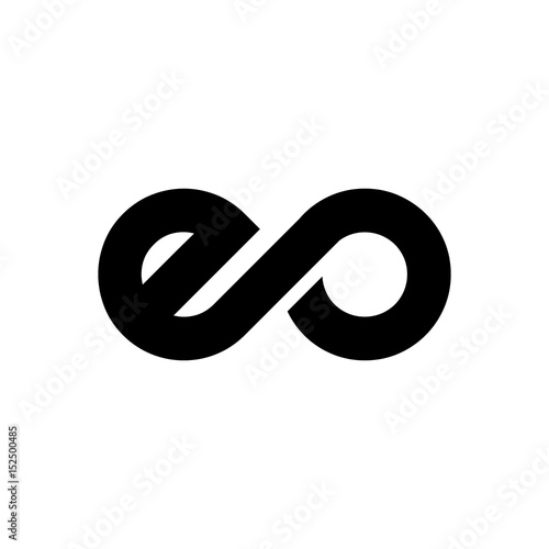 Initial Letter EO Linked Design Logo photo