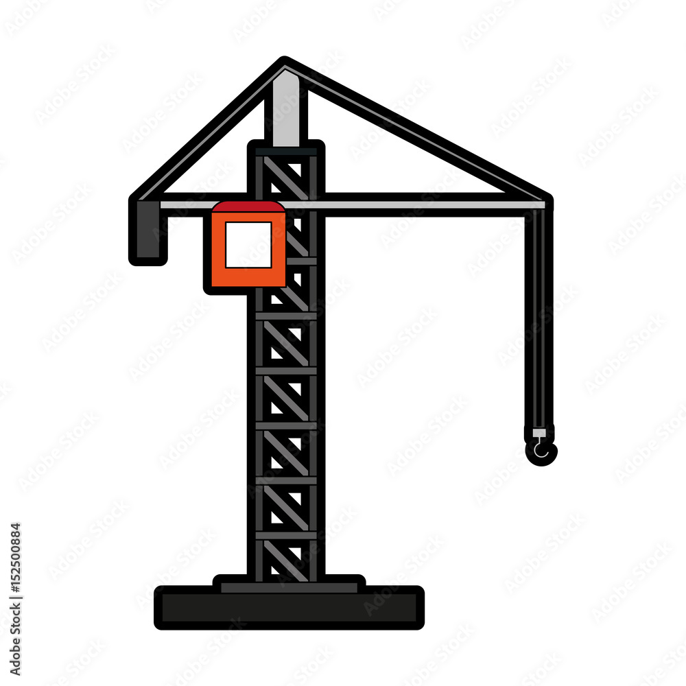 construction crane icon image vector illustration design construction crane icon image vector illustration design