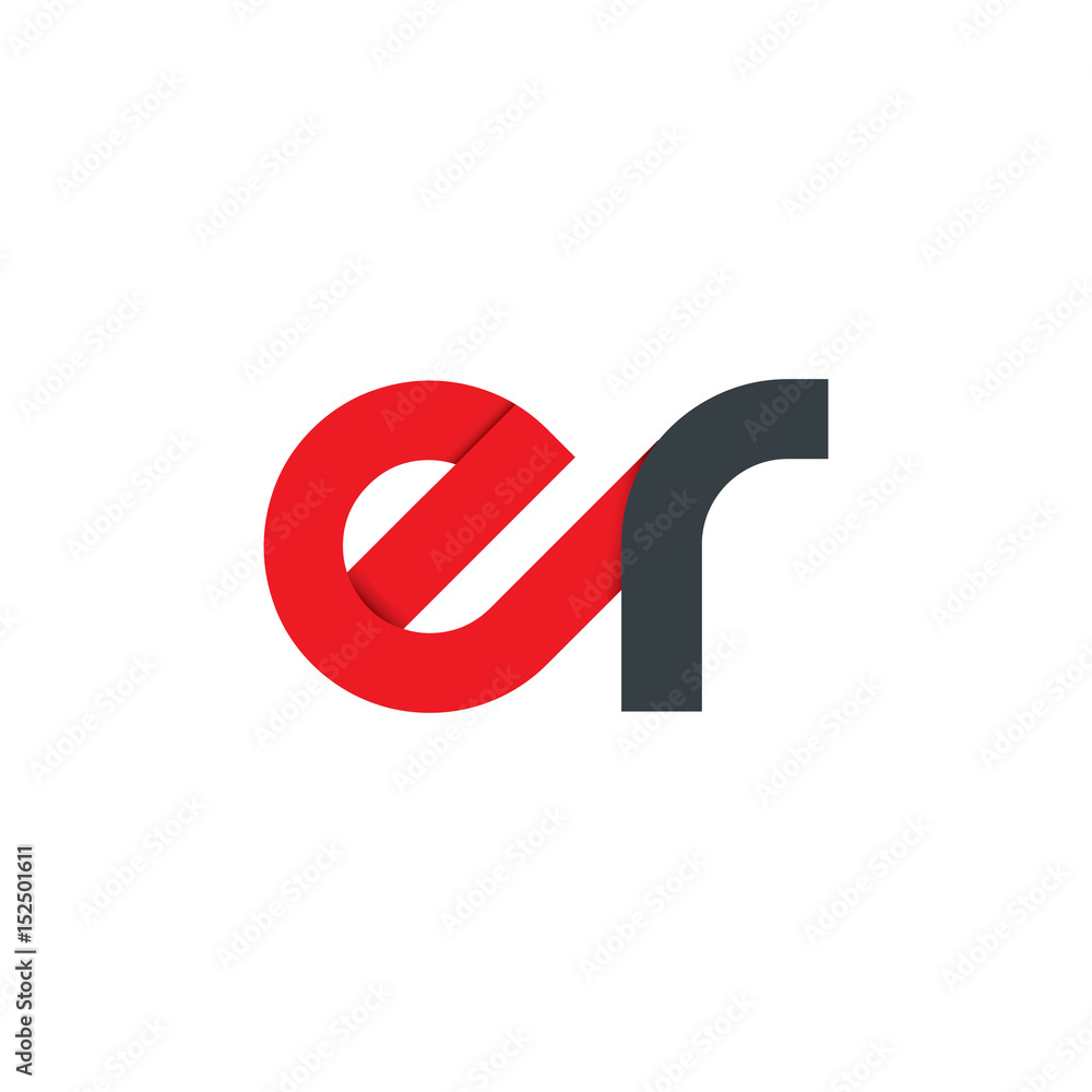 Initial Letter ER Rounded Lowercase Logo Initial Letter ER Rounded Lowercase Logo