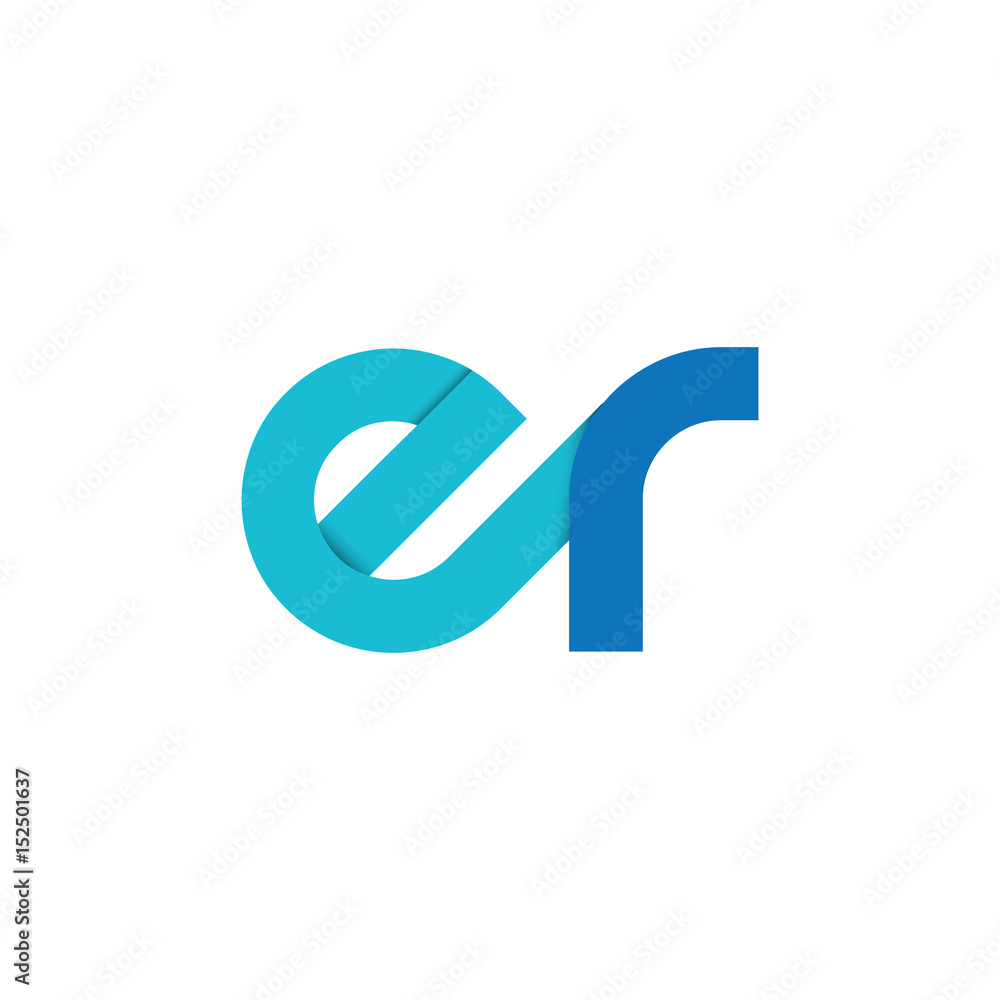 Initial Letter ER Rounded Lowercase Logo Initial Letter ER Rounded Lowercase Logo