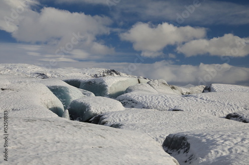 Fláajökull, glacier near Höfn in southeast Icelan photo