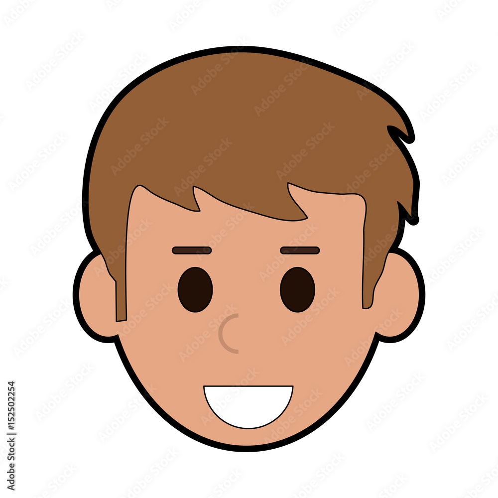 smiling young man icon image vector illustration design smiling young man icon image vector illustration design