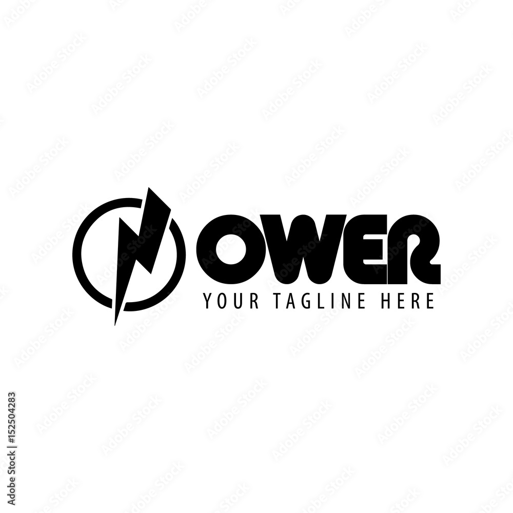 Power Logo Icon Design Template Elements