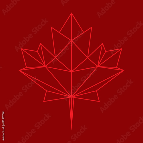 Low Poly Maple Leaf