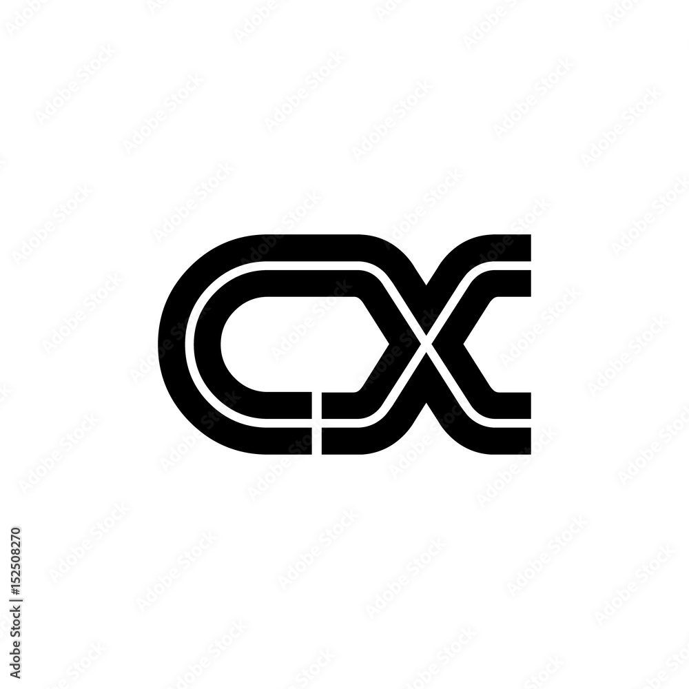 Initial Letter CX Linked Design Logo Initial Letter CX Linked Design Logo