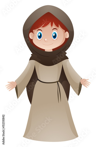 Peasant lady in old clothes