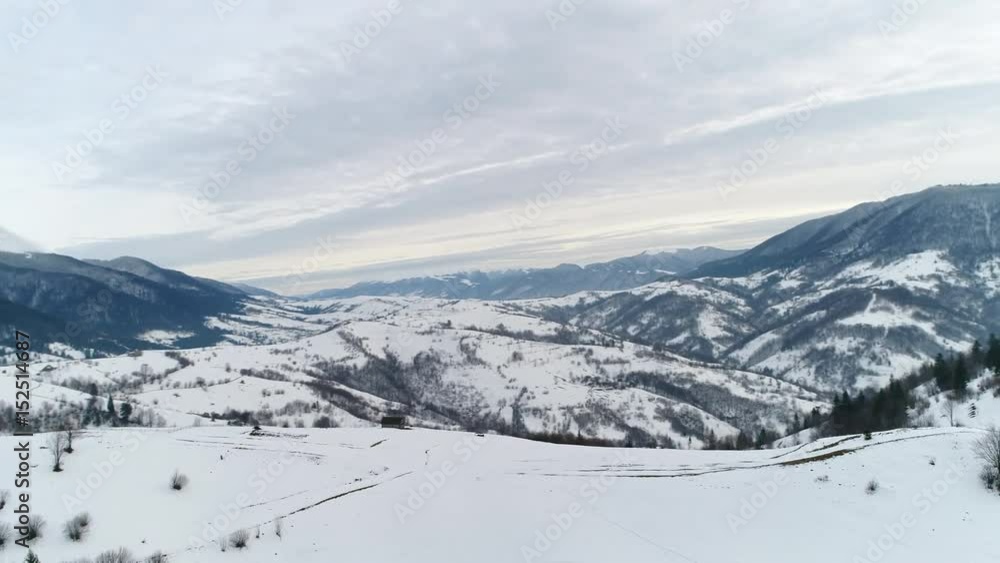 4K. Flight above Ukraine winter forest, aerial top view. 4K. Flight above Ukraine winter forest, aerial top view.