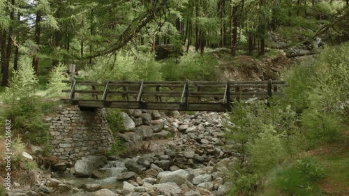 Small bridge at alps 