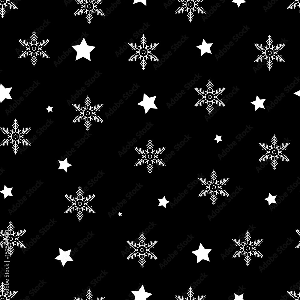 Winter Seamless Snowflake and star seamless Pattern. Vector EPS 10. snowflakes seamless Winter Seamless Snowflake and star seamless Pattern. Vector EPS 10. snowflakes seamless