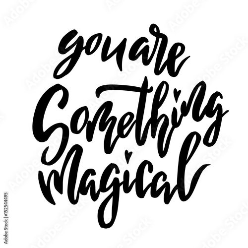 Baby nursery handwritten lettering