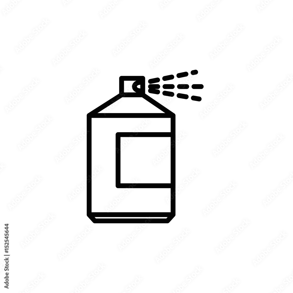 Paint spray bottle icon vector illustration graphic design Paint spray bottle icon vector illustration graphic design