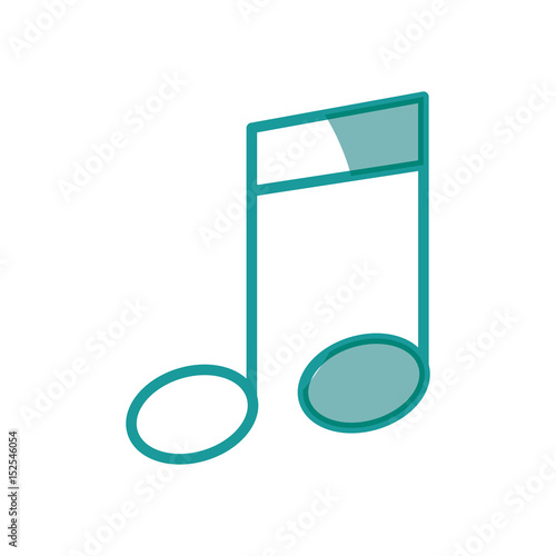 Music note symbol icon vector illustration graphic design