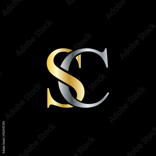 Initial Letter SC Isolated Design Logo